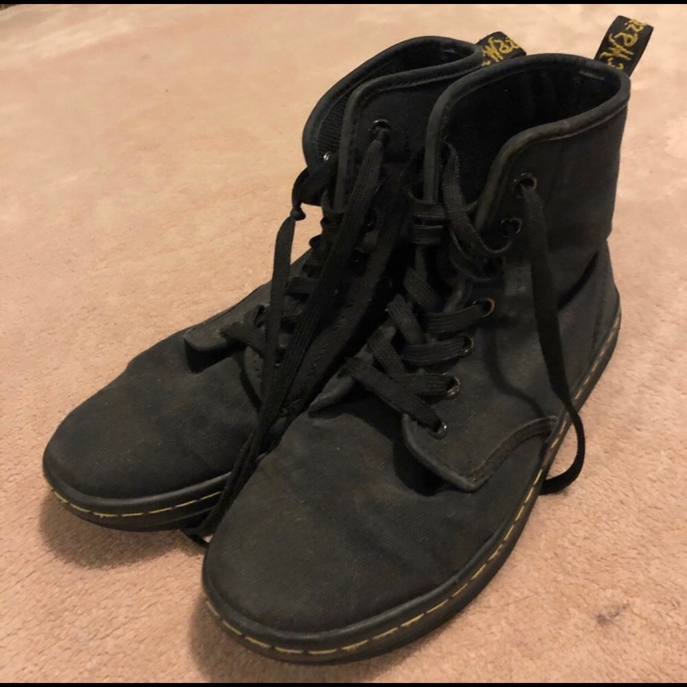 Faded Black Dr. Martens